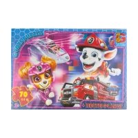 Пазли класичні 70 елементів G-Toys PW0885 Щенячий патруль з постером
