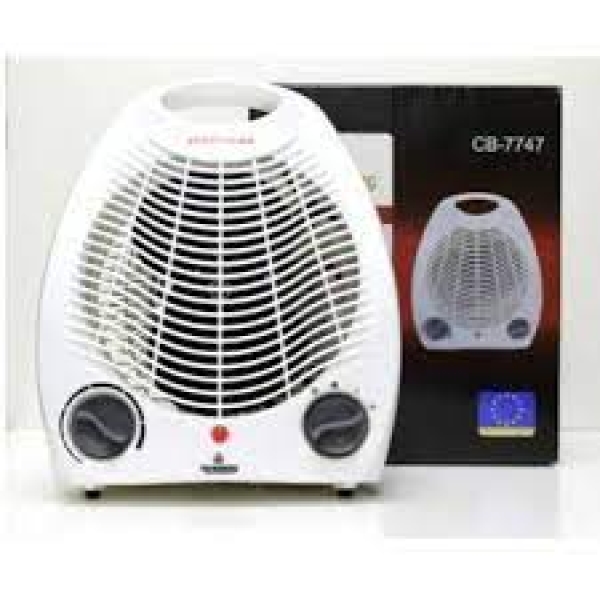Тепловентилятор обігрівач CROWNBERG СВ7747 електричний 2000 Вт білий