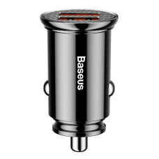 Автомобільний зарядний пристрій 2хUSB Baseus Circular 30 W чорний