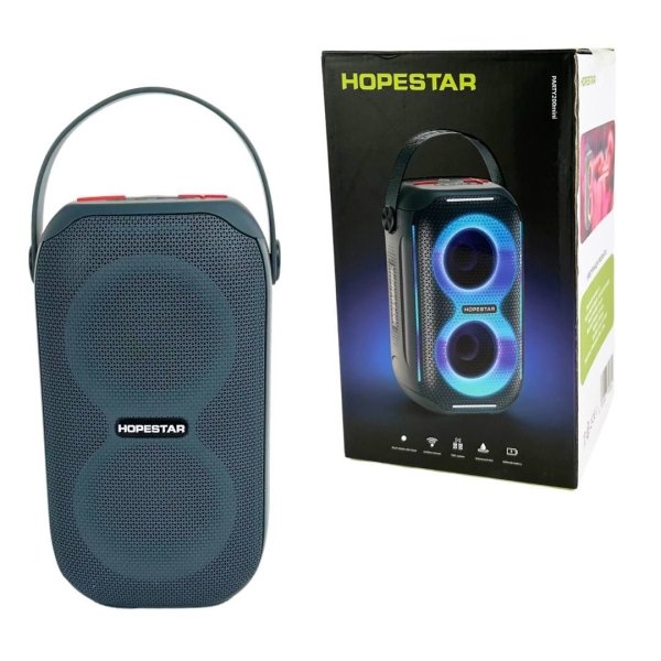 Колонка портативна Hopestar Party 200 mini Bluetooth LED синій