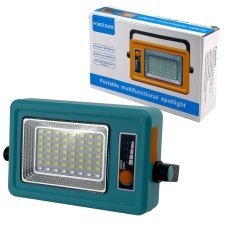 Ліхтар-прожектор акумуляторний ручний портативний блакитний