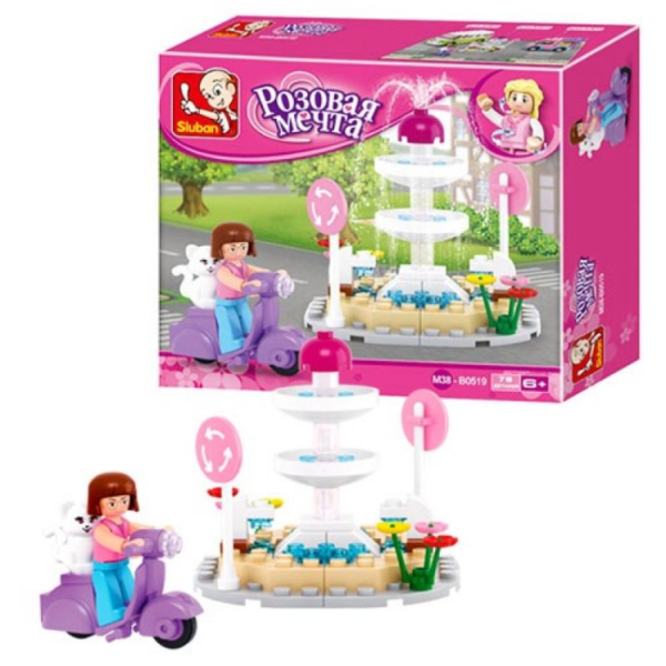 Конструктор SLUBAN M38-B0519 Рожева мрія 79 деталей