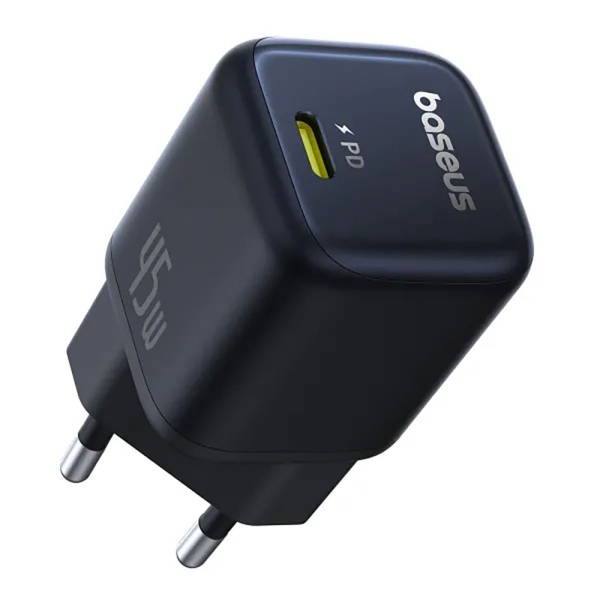 Мережевий зарядний пристрій Baseus PicoGo GaN Fast Charger 1C 45W EU Cosmic Black new