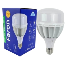 Лампа світлодіодна LED Feron LB-65 E27 50W 6400K 4300 Lm з перехідником Е40 холодний