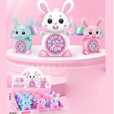 Телефон 6820B зайчик, 17см new