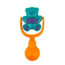 Брязкальце з ручкою 15 см Ведмедик 4305-8 різнобарвний