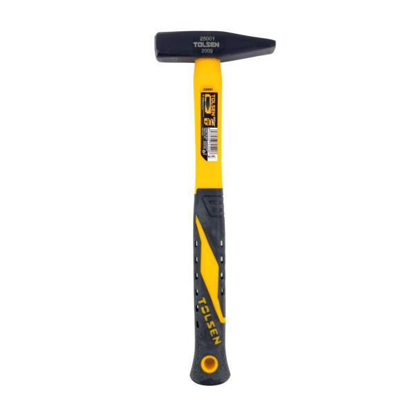 Молоток слюсарний 200 г Tolsen чорний з жовтим