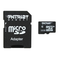 Карта пам'яті 32 GВ Patriot LX Series MicroSDHC UHS-1 Class 10 з адаптером чорний