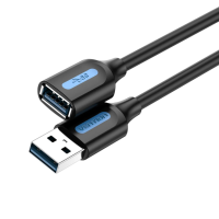 Кабель Vention USB 3.0 A Male to A Female Extension Cable 0.5M black PVC Type (CBHBD) new