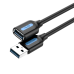 Кабель подовжувач USB/USB 0.5 м Vention Extension Cable чорний