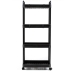 Етажерка на колесах класична SKLM-11 100 х 40 см пластик чорний Етажерка на колесах класична SKLM-11 100 х 40 см пластик чорний