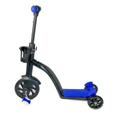 Самокат-велобіг дитячий 3в1 Scooter з педалями синій