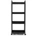 Етажерка на колесах класична SKLM-11 100 х 40 см пластик чорний Етажерка на колесах класична SKLM-11 100 х 40 см пластик чорний