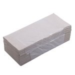 Рушник паперовий одношаровий 160 шт V-складання Buroclean 230 х 240 мм сірий