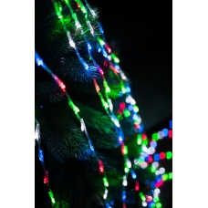 / Світлодіодна гірлянда завіса-водоспад прозорий дріт 3 м х 2.5 м Euro Led 480 LED 8 режимів мульти