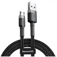 Кабель USB/micro-USB 1 м Baseus Cafule 2.4 А чорний