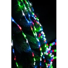 / Світлодіодна гірлянда завіса-водоспад прозорий дріт 3 м х 2.5 м Euro Led 480 LED 8 режимів мульти