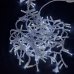 Світлодіодна гірлянда-бахрома вулична білий дріт 120 LED Euro Led ліхтарики 3 м білий
