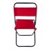 Стілець складаний зі спинкою 32 х 28 х 58 см червоний