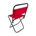 Стілець складаний зі спинкою 32 х 28 х 58 см червоний