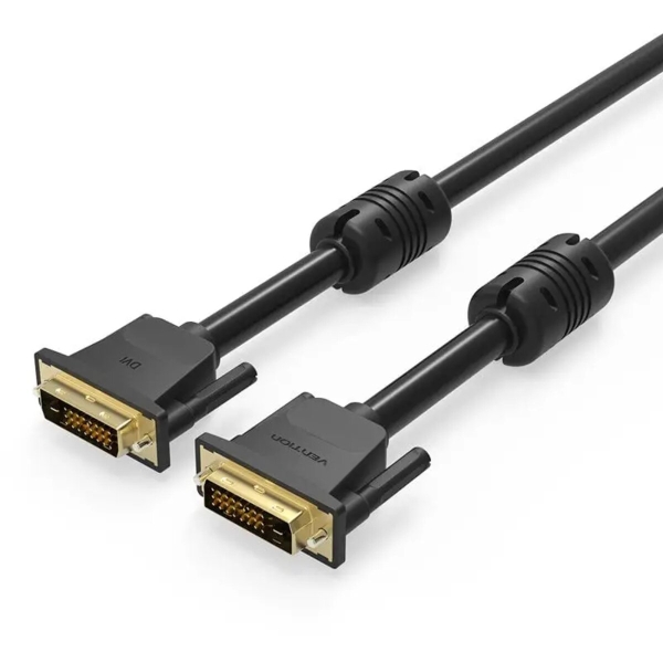 Відеокабель DVI/DVI 1.5 м Vention EAABG чорний