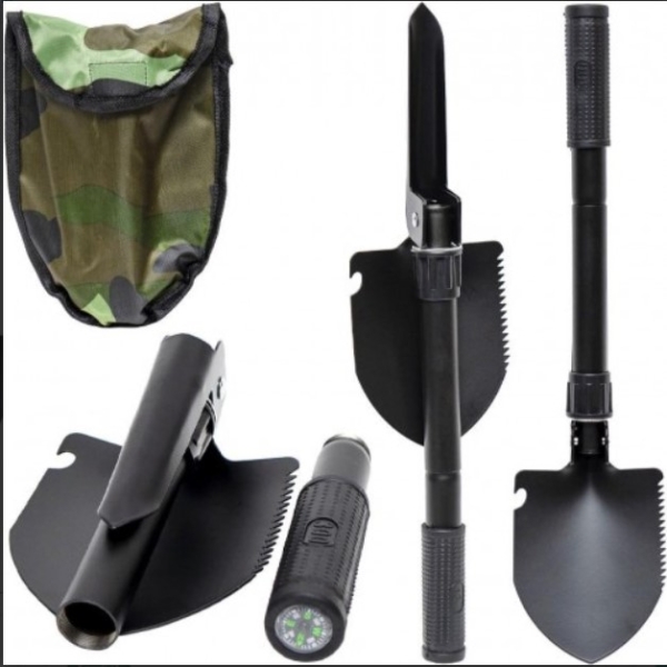 Лопата туристична складана багатофункціональна 101 new