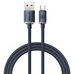 Кабель USB/Type-C 1.2 м Baseus Crystal Shine 100 Вт чорний