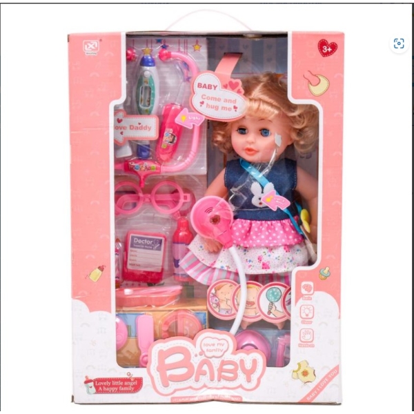 / Лялька TK Union Group 7135-1 Пупс, з набором аксесуарів лікаря