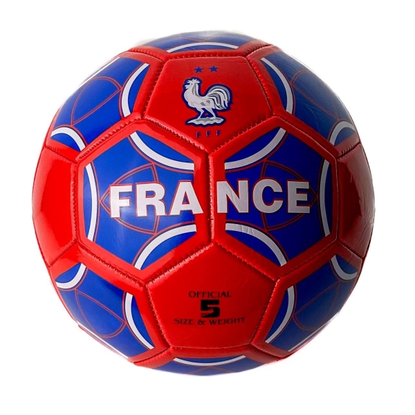 М'яч футбольний №5 Франція EN-3333 синій з червоним