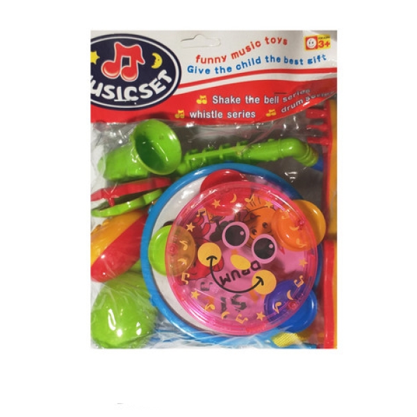 / Набір брязкалець MusicSet барабан, музичні інструменти, 21*27