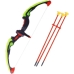 Дитячий лук Limo Toy M0034 зі світловими ефектами стріли-присоски 62 см зелений з помаранчевим