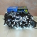 / Світлодіодна гірлянда-нитка чорний дріт 400 LED Euro Led рубінка 24 м 8 режимів білий