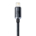 Кабель USB/Apple Lightning 2 м Baseus Crystal Shine 2.4 А чорний