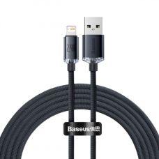 Кабель USB/Apple Lightning 2 м Baseus Crystal Shine 2.4 А чорний