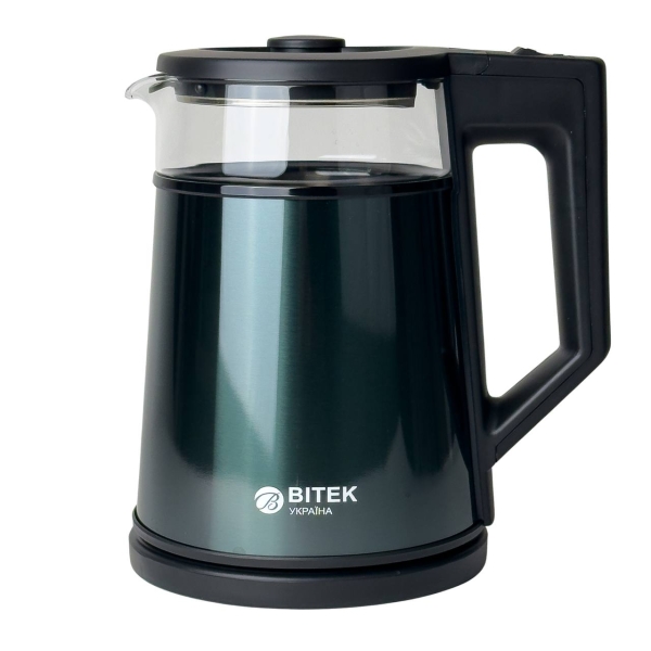 Електрочайник BITEK BT-7815 нержавіюча сталь 1.8 л синій