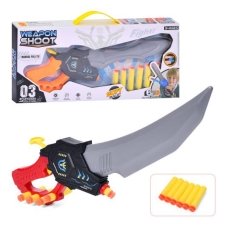 Пістолет SP12537-1-2 (36шт) 2в1(меч), 42см, м'які кулі-присоски 6шт, мішені, 2 види, в кор-ці new