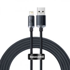 Кабель USB/Apple Lightning 2 м Baseus Crystal Shine 2.4 А чорний