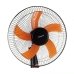 Вентилятор підлоговий Domotec MS-1619 діаметр 40 см чорний з помаранчевим