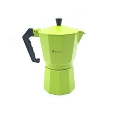 / Гейзерна кавоварка DT-2709 9 чашок для газових плит зелена