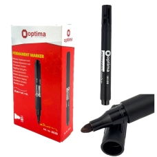 Маркер перманентний чорний Optima 16125 Permanent 2-3 мм