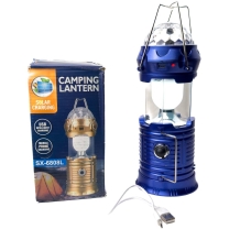 Ліхтар-лампа кемпінговий акумуляторний SX-6808T портативний чорний