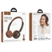 Навушники бездротові накладні Hoco W62 Verso Retro Bluetooth коричневий