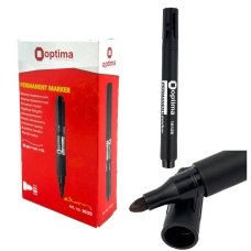 Маркер перманентний чорний Optima 16125 Permanent 2-3 мм