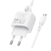 Зарядний пристрій з кабелем USB/microUSB 1 м BOROFONE BAS42A Potential 18 W 9 V 2 А білий