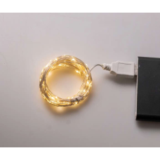 Гірлянда Роса 100 LED довжина 10 м від USB, жовтий new