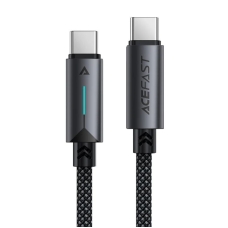 Кабель ACEFAST C19-03, Type-C to Type-C, 60W, 1.2m, Nylon Braid, Aluminum Alloy connectors, Black ne