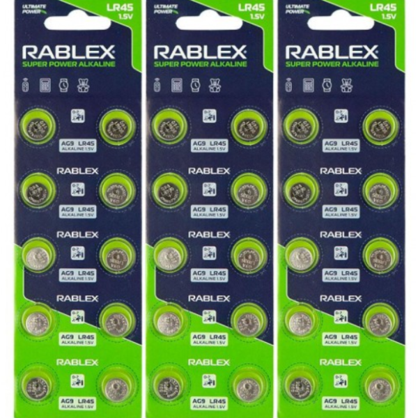 Батарейка RABLEX "таблетка" 1.5V AG9 (LR45) new