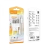 Зарядний пристрій з кабелем Type-C/Type-C 1 м HOCO C125A Transparent 20 W 3 А білий