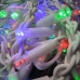 / Світлодіодна гірлянда-бахрома дощик білий дріт 120 LED Magic Lights 3 м вулична мульти