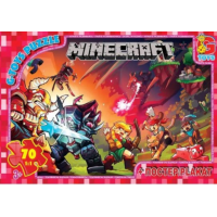 Пазли класичні 70 елементів G-Toys MC782 Minecraft з постером